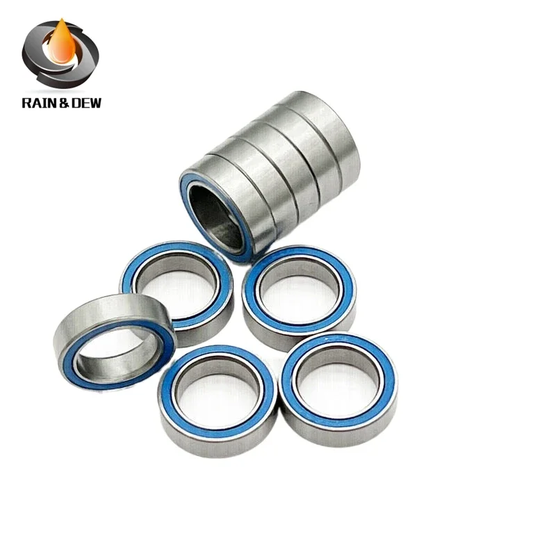 10pcs 6701 2RS 12x18x4 Miniature Thin Section Bearings 6701RS ABEC-7 12*18*4 Blue Seals Model Bearings RC Bearing