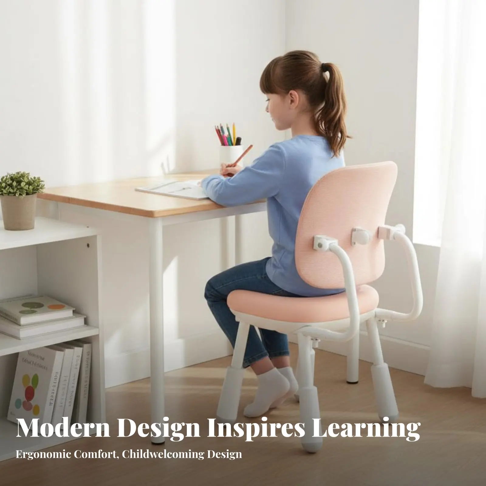 

Регулируемое эргономичное кресло для учебы с подставкой для ног, устойчивое основание, для подростков, академических занятий, дома, спальни