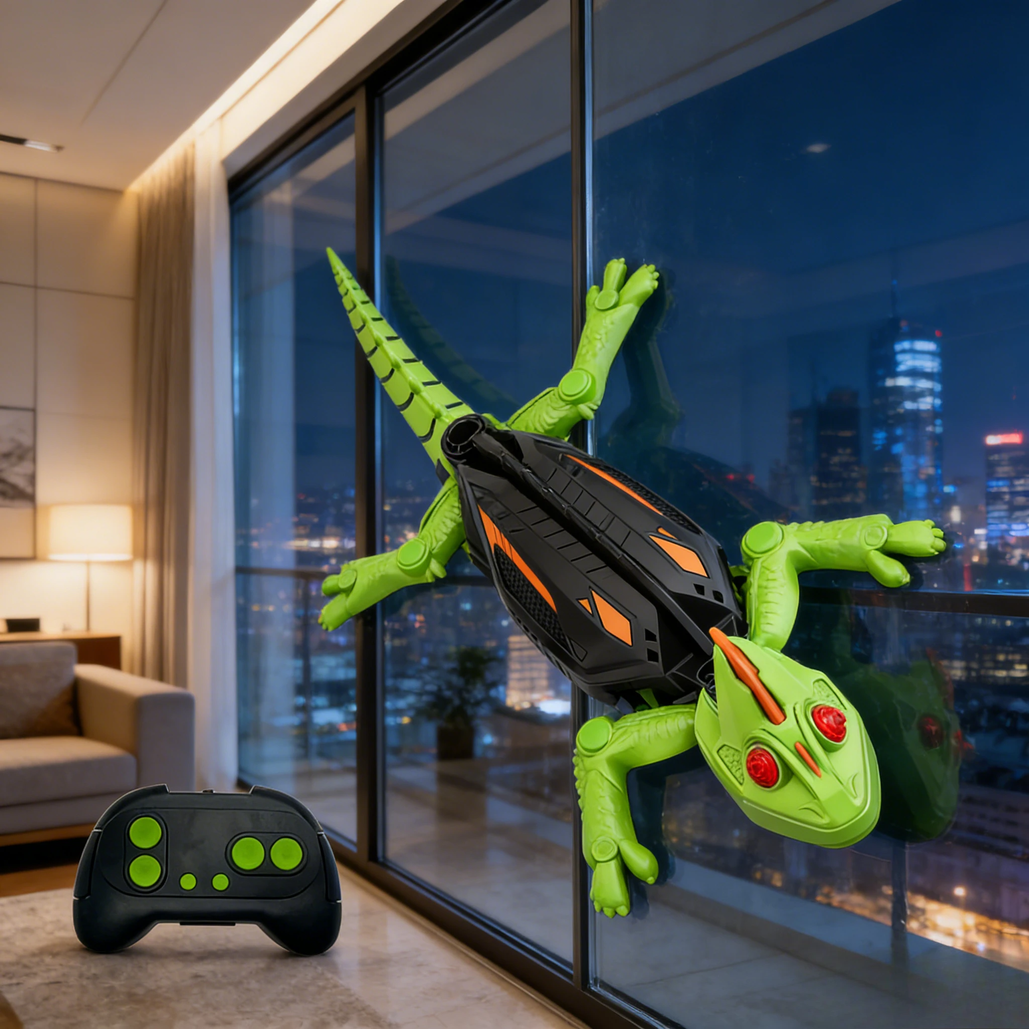 rc-wall-climbing-gecko-robot-toy-magic-climber-climbs-glass-smooth-surfaces-with-biomimetic-realism