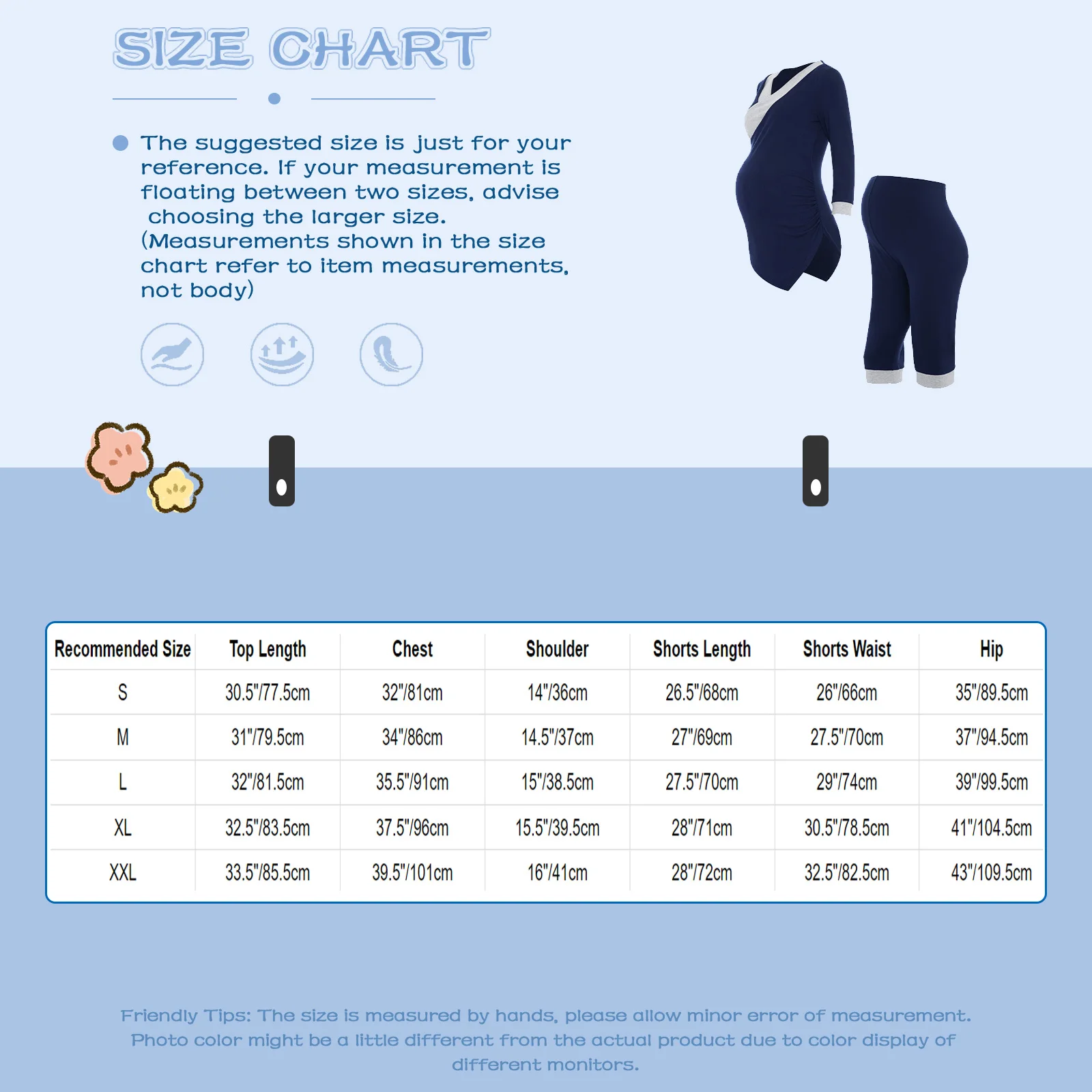 طقم بيجامة نسائي غير رسمي للأمهات 3/4 كم قطع علوية للرضاعة الطبيعية مع سروال خصر قابل للتعديل ملابس نوم ملابس للاستلقاء
