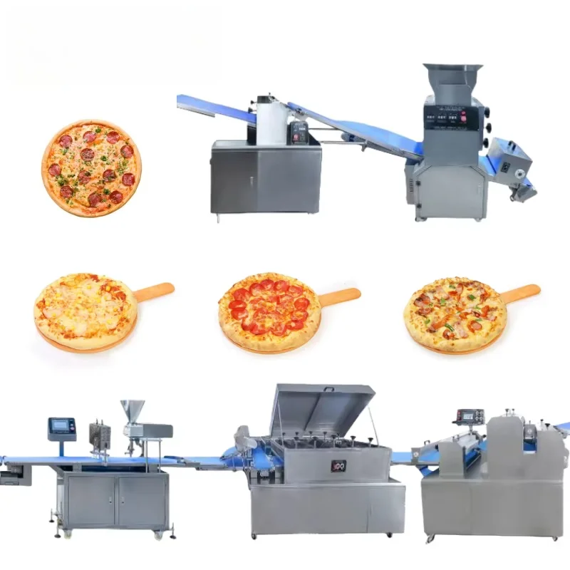 Industrial Restaurant Pizza Dough Forming Pressing Machine Electric Automatic Motor High Efficiency
