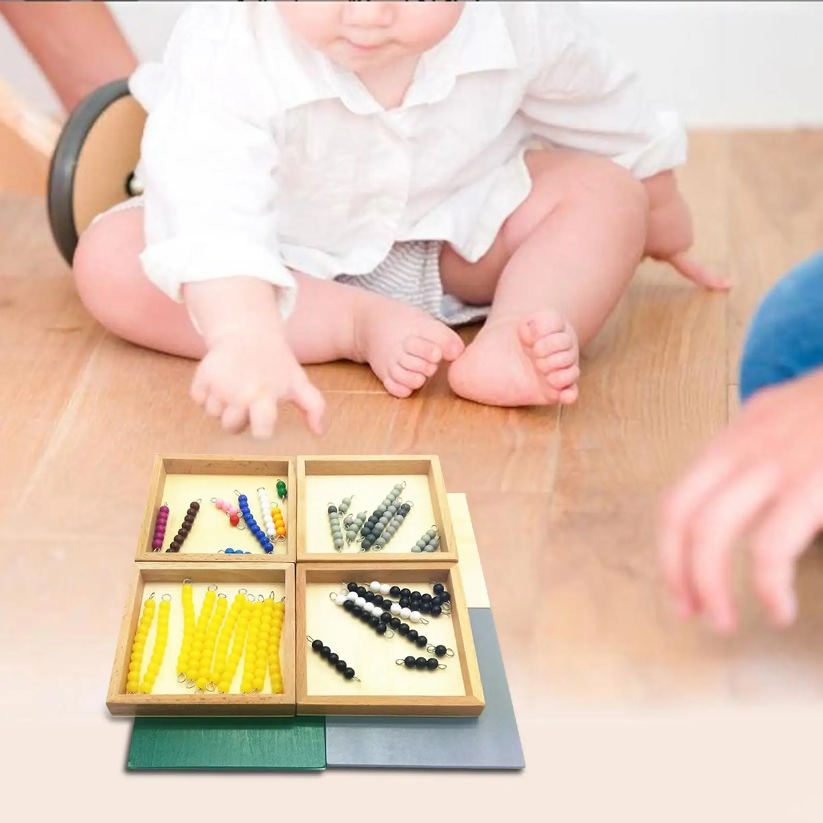 Jouets Montessori pour l'éducation alth, cadeau d'activités d'apprentissage, aides aux maths fuchsia