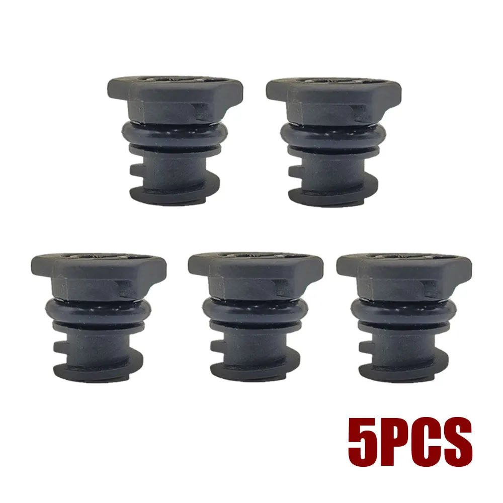 5pcs Plastic Petrol Engine Oil Drain Plug Car Oil Pan Parts Sump Plug for Audi A3 A4 A5 Seat Polo Passat B8 Golf 06L103801