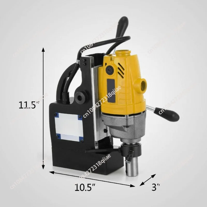 Height Adjustable Magnetic Drill Press Machine 1100W Drill Bit Magnetic For Steel Structure Shipbuilding