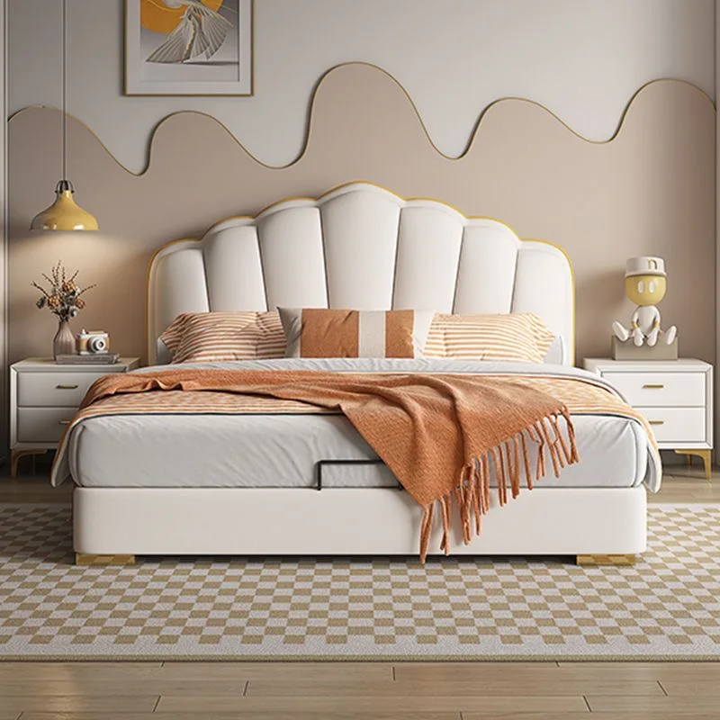 

King Size Bed Frames Upholstered Organizer Storage Bed Headboard Luxury Camas De Matrimonio Dormitorio Bedroom Furniture