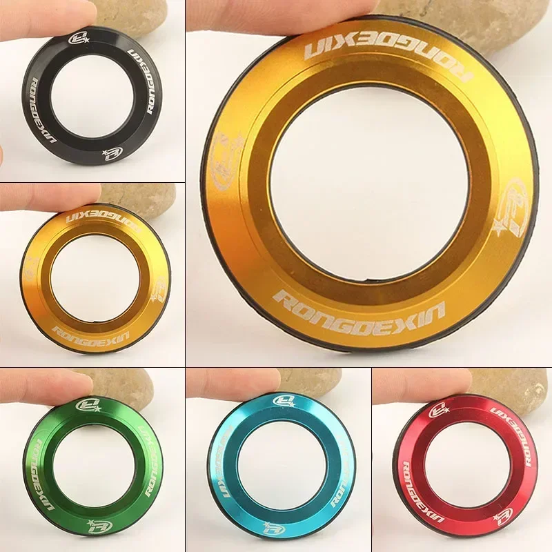 Bicycle Earphone Cap 28.6 Mm Aluminum Alloy Universal Diameter MTB Bike Top Case Flat Cover Metal Headset Cap Gasket Ring Seal