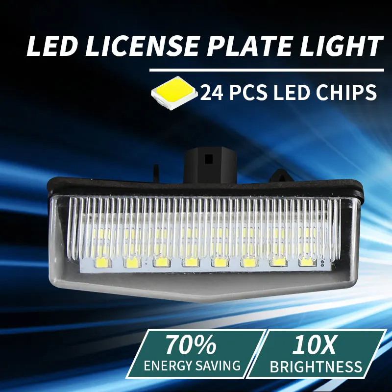 White Led License Plate Lights 81270-53011 For Toyota Prius XW20 XW30 Prius Plus/V Venza Matrix RAV4 For Lexus CT200h Scion tC