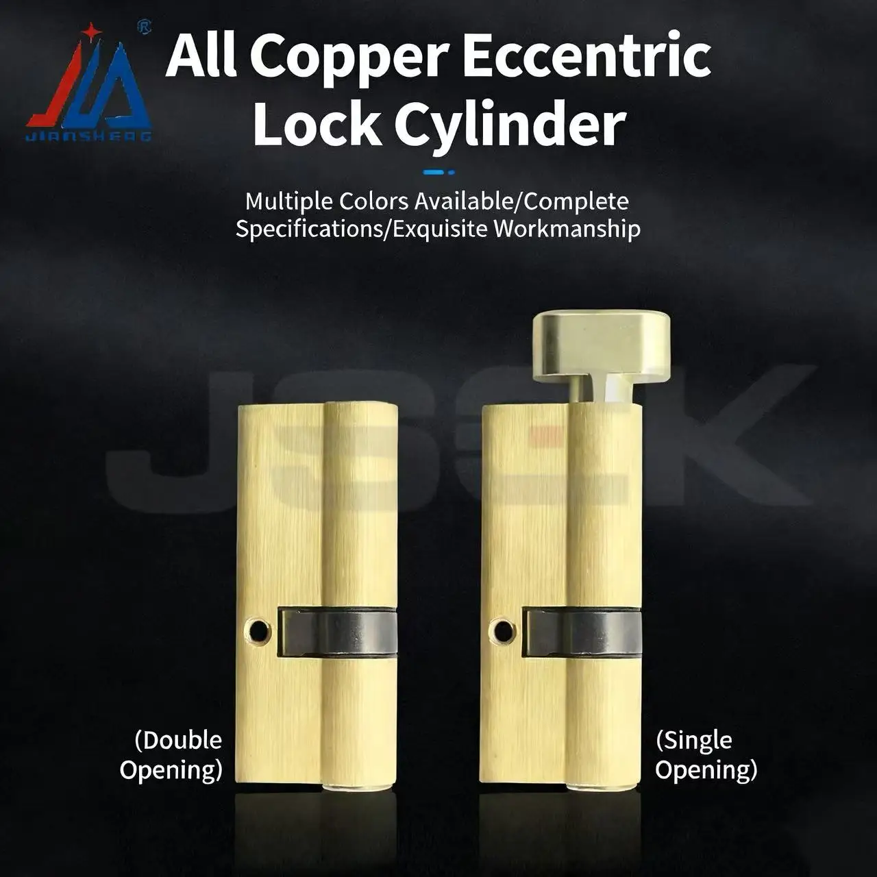 

Full Brass Lock Cylinder with Knob for Broken Bridge Aluminum Door AB Gourd Key Single Open for Balcony Glass Aluminum Door