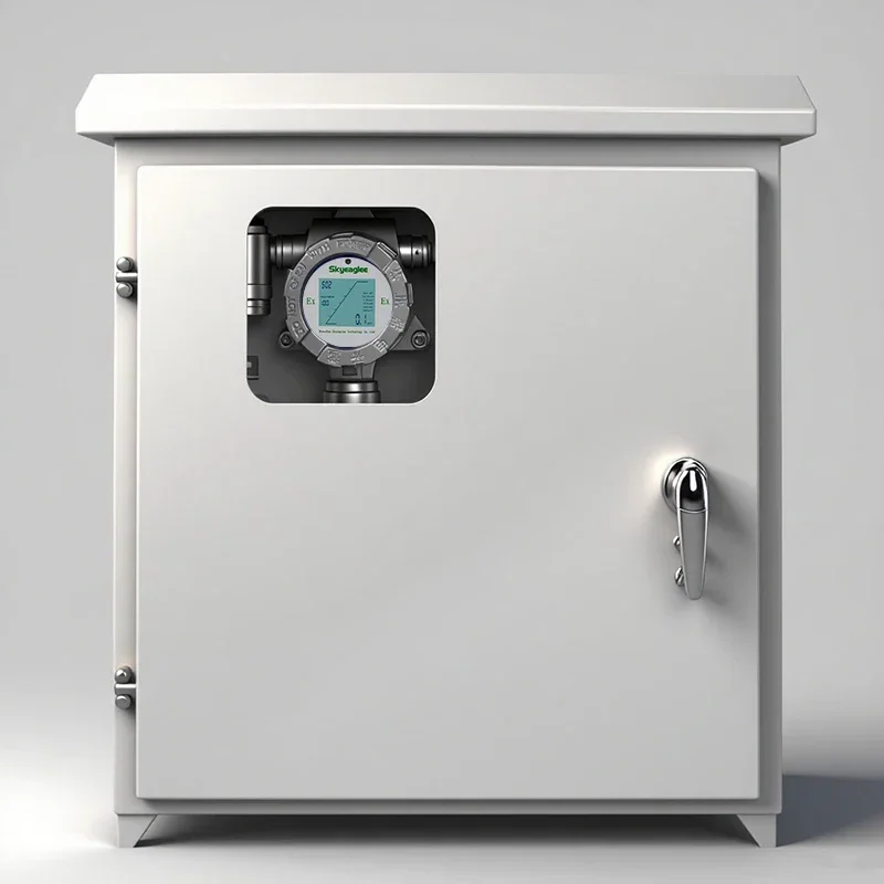 PID pump suction LEL gas online monitoring H2S NH3 O2 detection alarm CL2 SO2 NO pretreatment