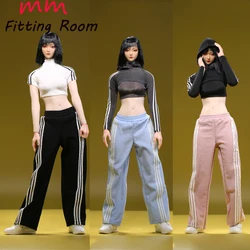 JO23X-15 1/6 scale female dolls clothes Wide leg pants Tight fitting clothing for 12'' TBLeague JIAOU DOLL action figure