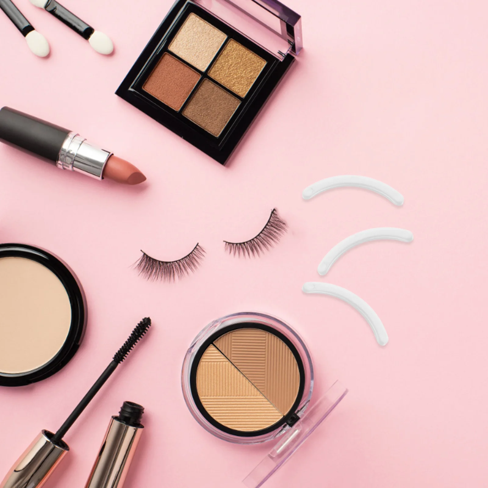 11개 속눈썹 연장 연습 스트립 재사용 가능한 속눈썹 연습 키트 자연스러운 볼륨 인조 속눈썹 디스플레이 홀더 도구