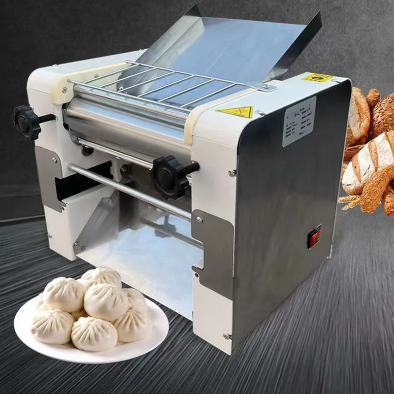 Stainless Steel Desktop Dough Kneader Commercial Electric Pasta Press Machine Multifunctional Dumpling Skin Dough Roller Tool 21