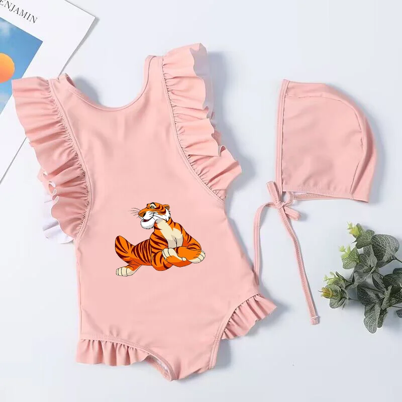 The Jungle Book Toddler Baby Swimsuit One Piece Children Swimwear Kids Girl Bathing Suit Swim Shirts Bathing Beach Wear Outfit