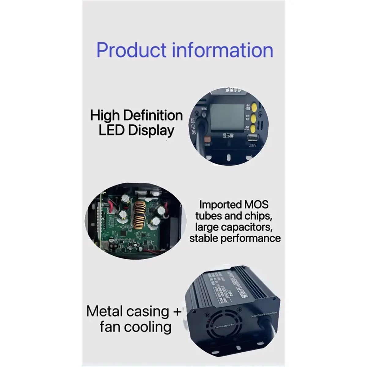 ★♠♥Y841A Hot Sale-MPPT Boost Solar Electric Vehicle Charging Controller 18V Charging 24V 48V 72V 900W Boost RV Golf Car Solar Co
