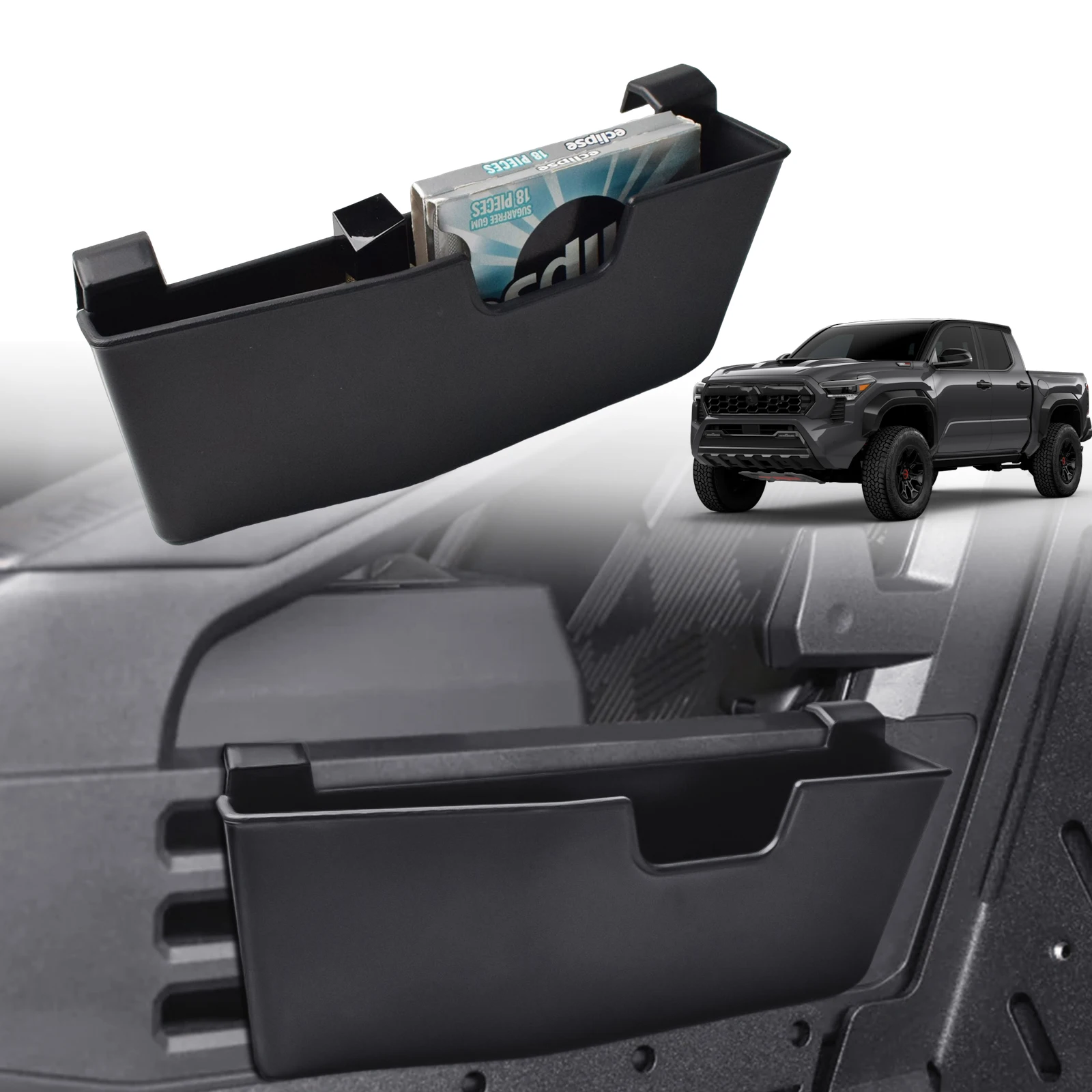 For Toyota Tacoma 2024 2025 Hanging Storage Box Gear Shift Center Console Organizer Passenger Side Car Box Tray ABS Accessories