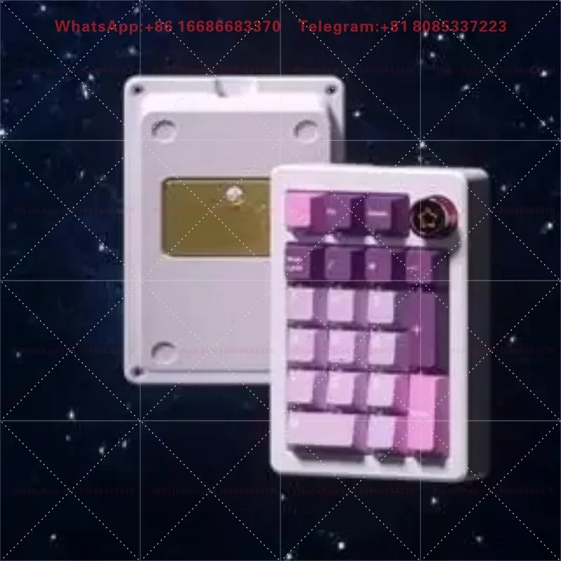 Customized Gas Structure Mechanical Keyboard With Hot-swappable Digital Keypad Metal Frame Gaming Office Typing Accessory