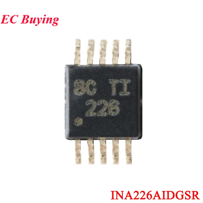 5Pcs/1pc INA226 226 INA226AIDGSR INA228 INA228AIDGSR 228I INA228AQDGSRQ1 228Q Bidirectional Current Power Monitor Chip IC