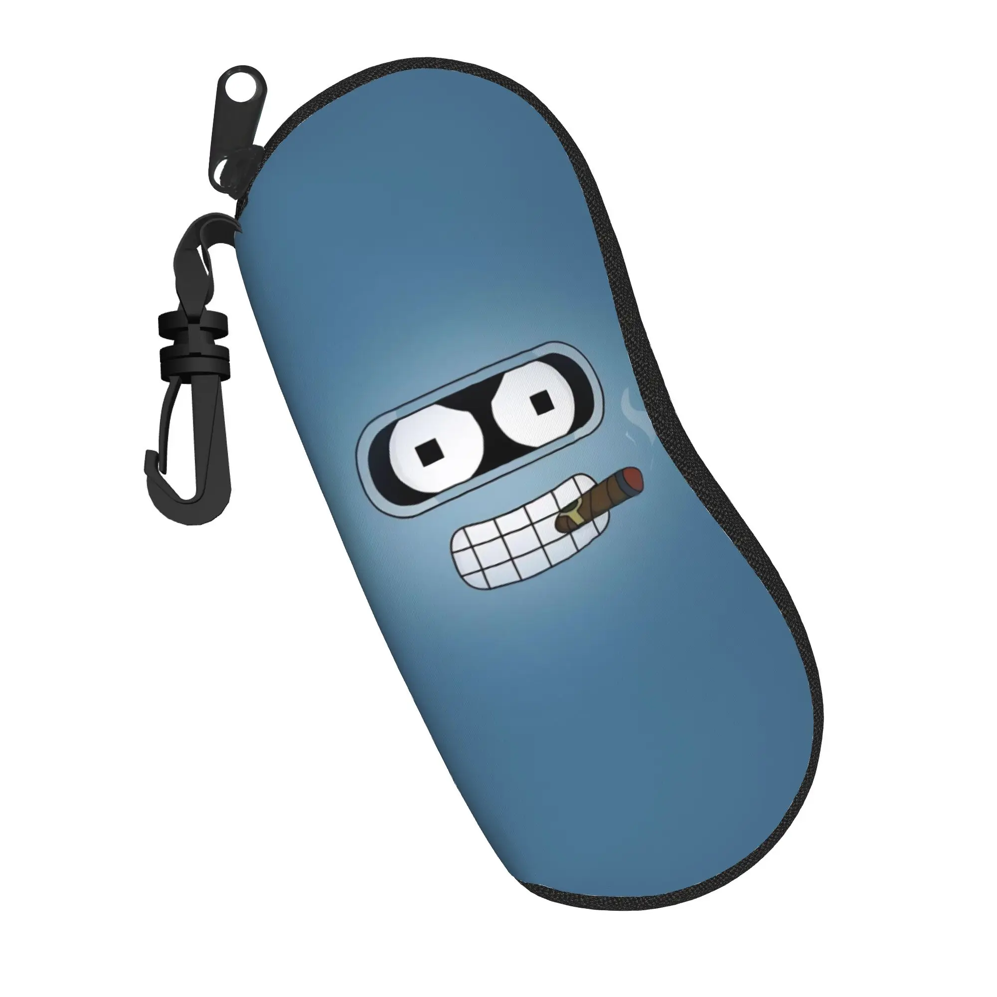 Estojo para óculos Futuramas, presente para fãs, caixa de armazenamento para óculos com zíper, estojo para contatos com os olhos estilo kawaii