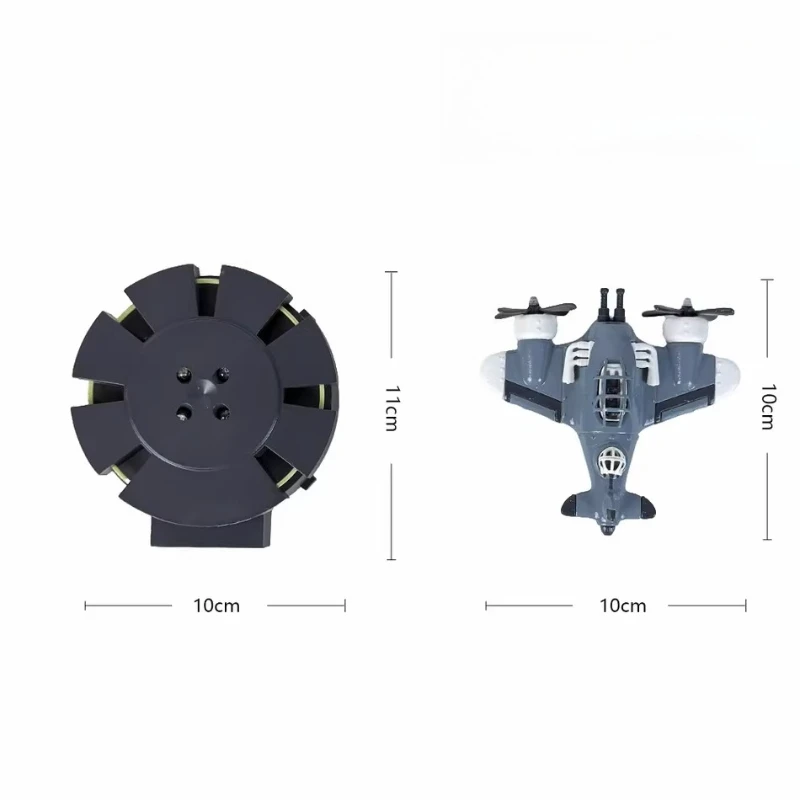 Diy levitação magnética mini avião criativo desktop computador escritório decoração brinquedo presente para amigos