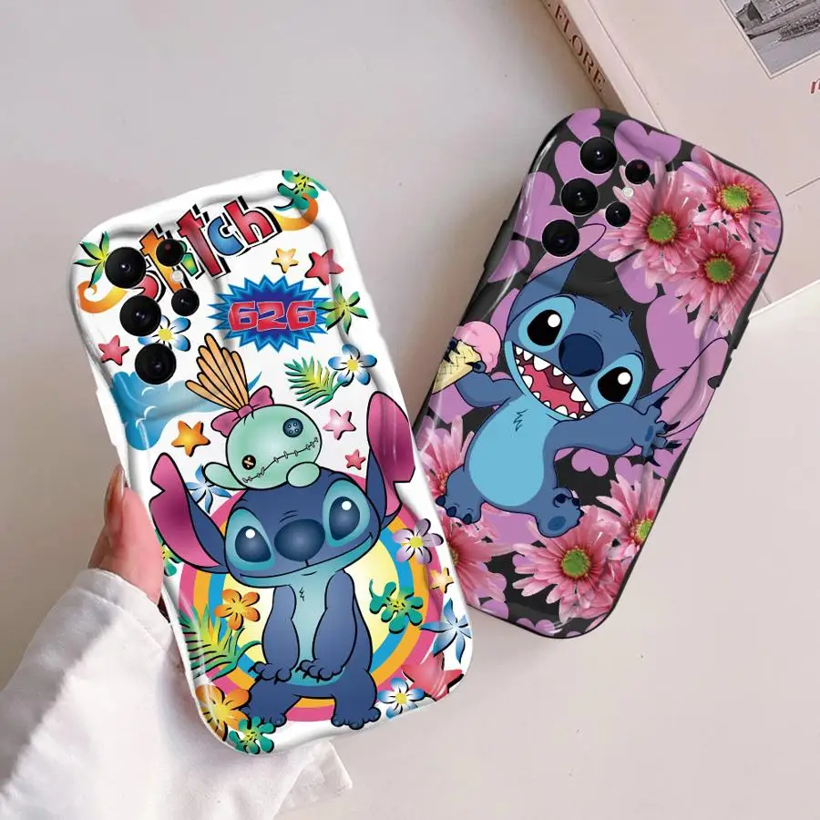 Disney Stitch Cute Phone case for Samsung Galaxy S20 FE S21 S22 FE Plus Ultra S23 S24 S25 Plus Ultra soft funda case