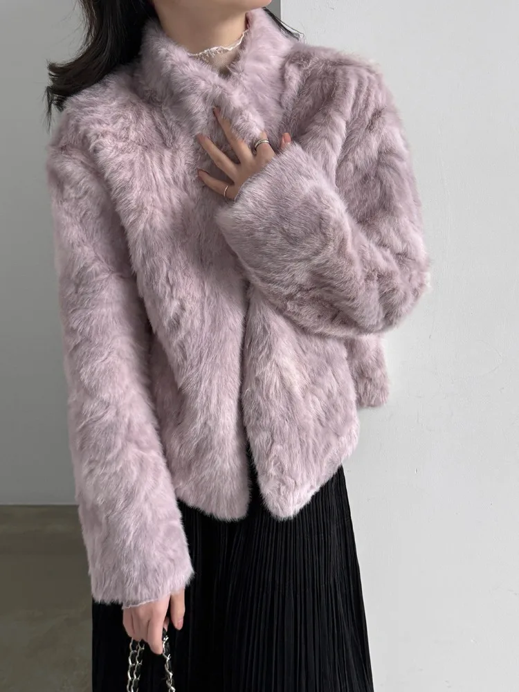 LIinar 2026 Fall Winter New Arrival Women's Eco-Friendly Faux Fur Coat Stylish Windproof and Versatile Short Top