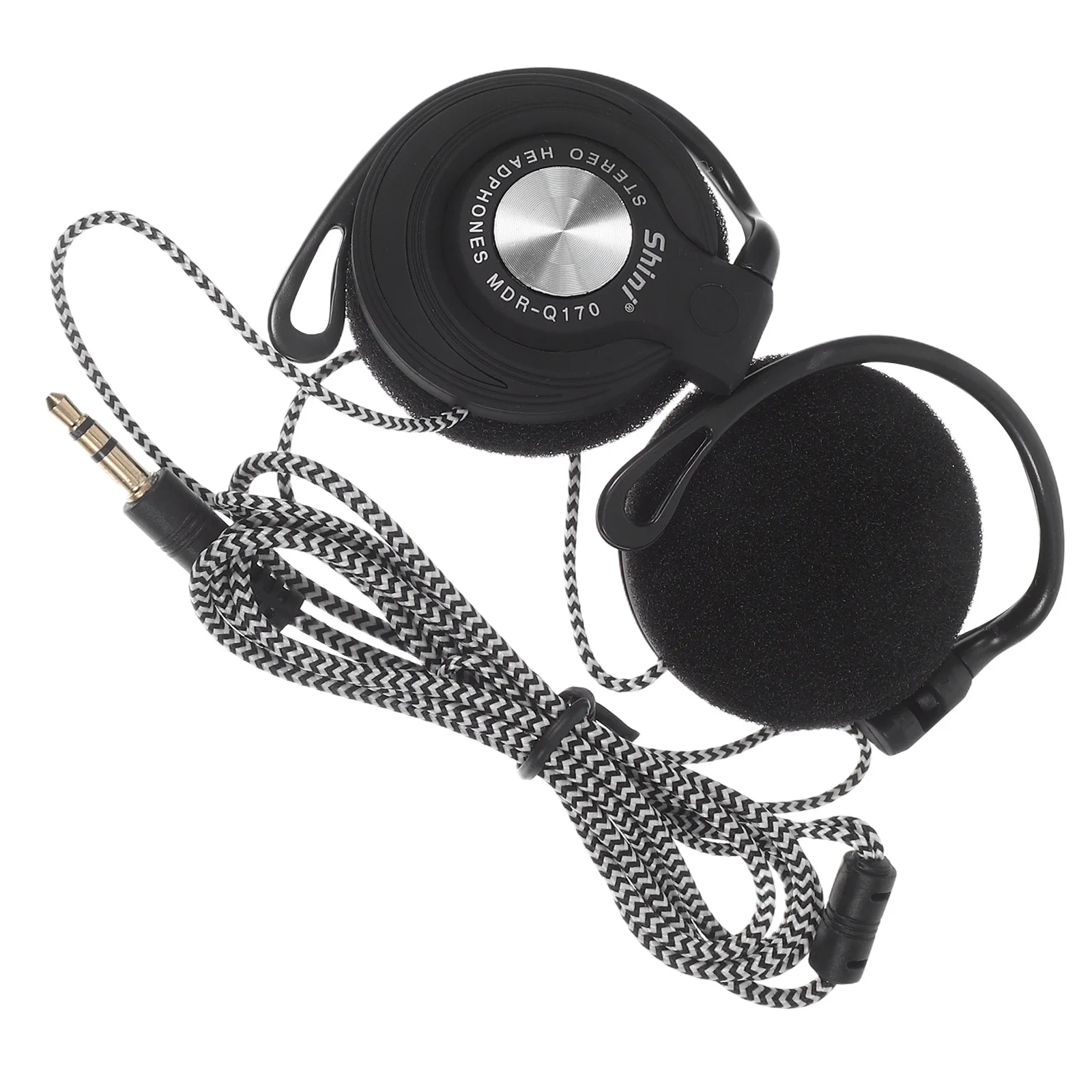 

Ear Hook Headphones Wired 3.5Mm In-Ear Earbuds Noise Isolation Microphone Durable Cable Surround Sound For Phone Computer