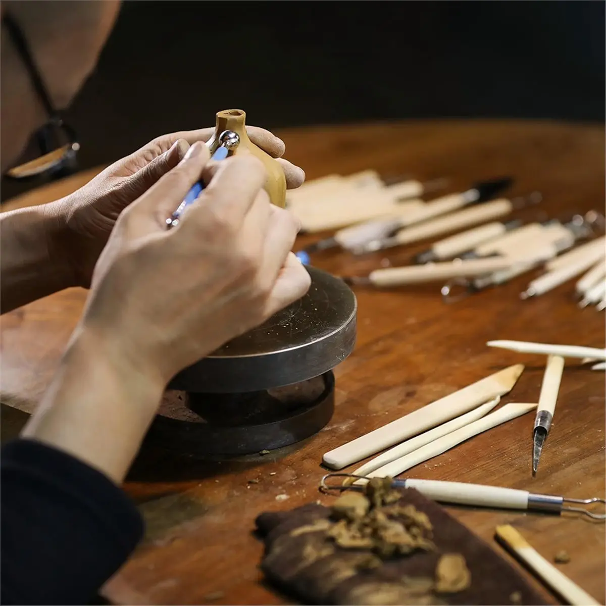 30PCS Clay Sculpting Tools with Wire Pottery Modeling Ceramics Polymer Tools Set for Clay Carving Molding