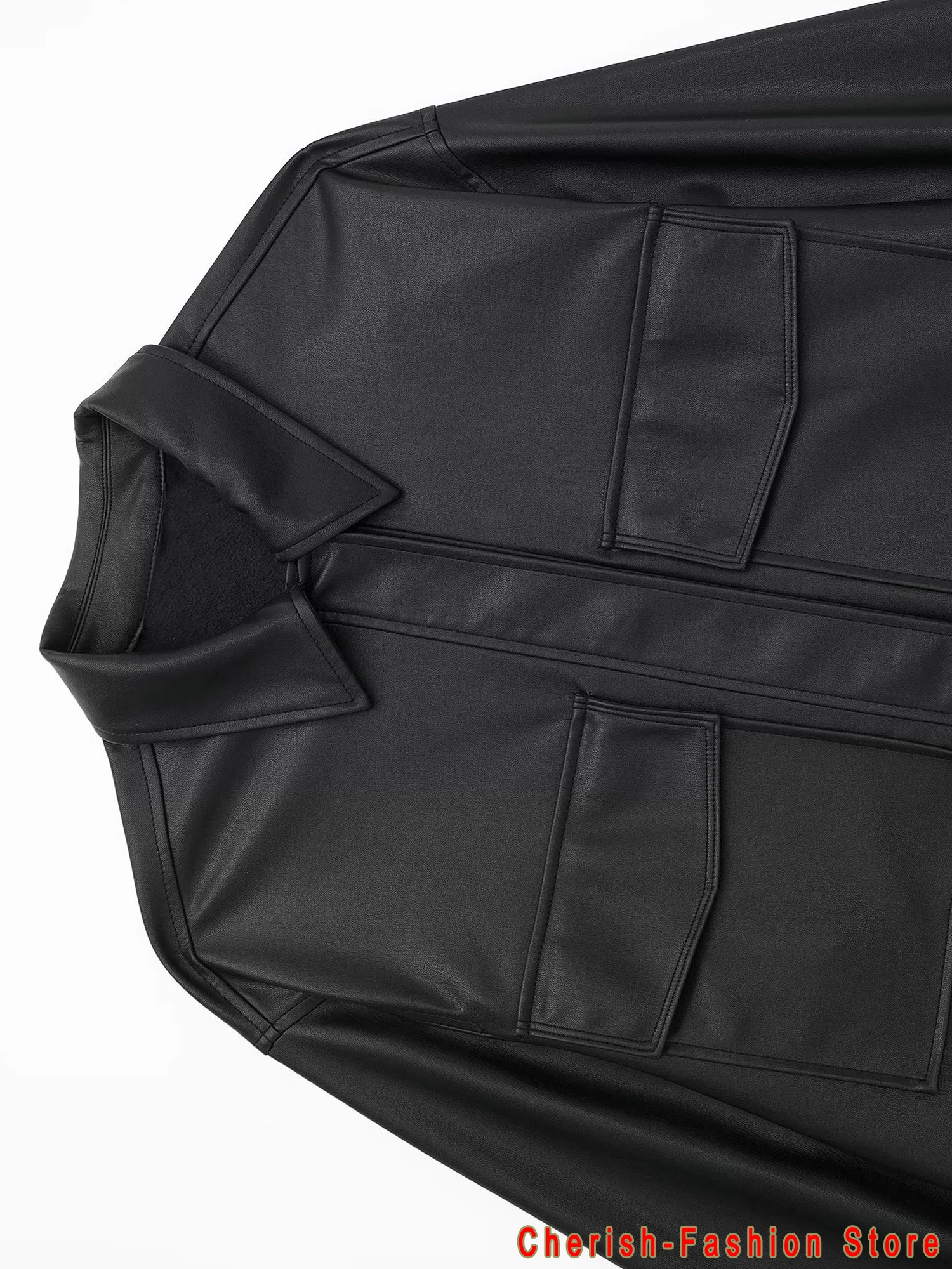 Nuove camicette in pelle PU oversize da donna chic 2023 primavera autunno cappotto Basic in ecopelle nera giacca da motociclista con colletto rovesciato