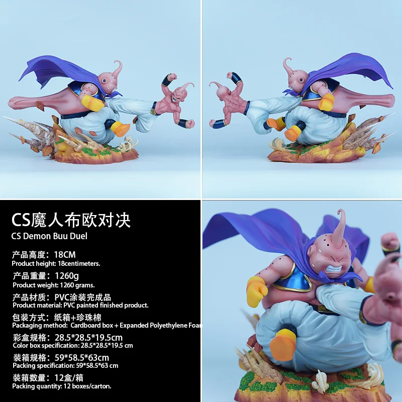 

Dragon Ball Majin Buu Battle Gk Statue Collectible Anime Figure Resin Model Desktop Decoration Gift For Male Anime Collectors