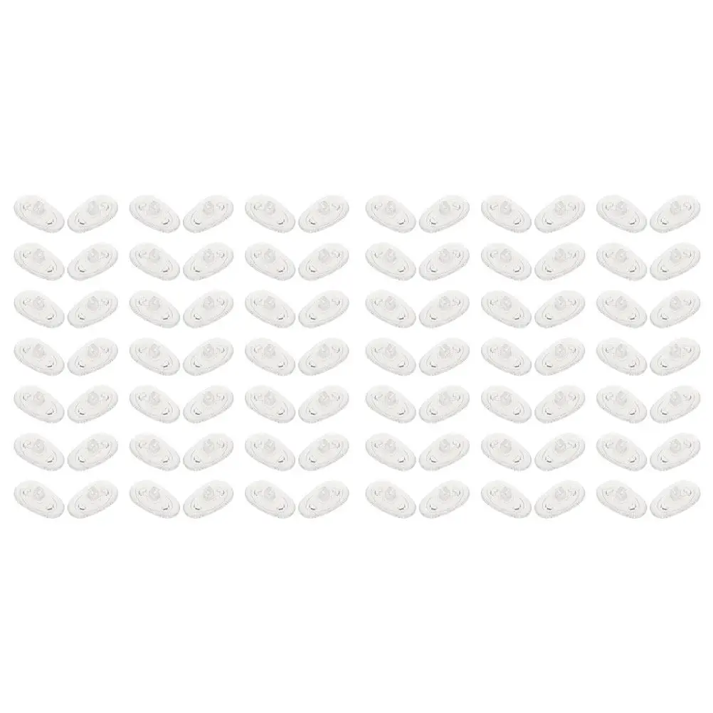 

100Pairs Silicone Nose Pads for Glasses Non-Irritating Anti-Slip Replacement Cushions Eyeglass Nose Piece for Sunglasses Frames