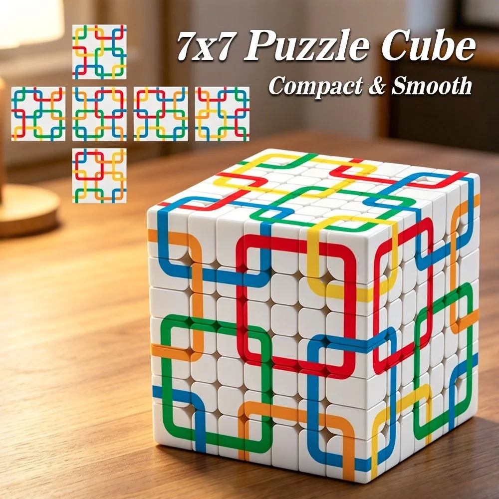 

NEW 7x7 Grid Cube Speed Cube Stickerless Grid Cube 7x7x7 Speed Puzzle Cubes Toys Gift Cubo Magico 6-12y Packing Cubes