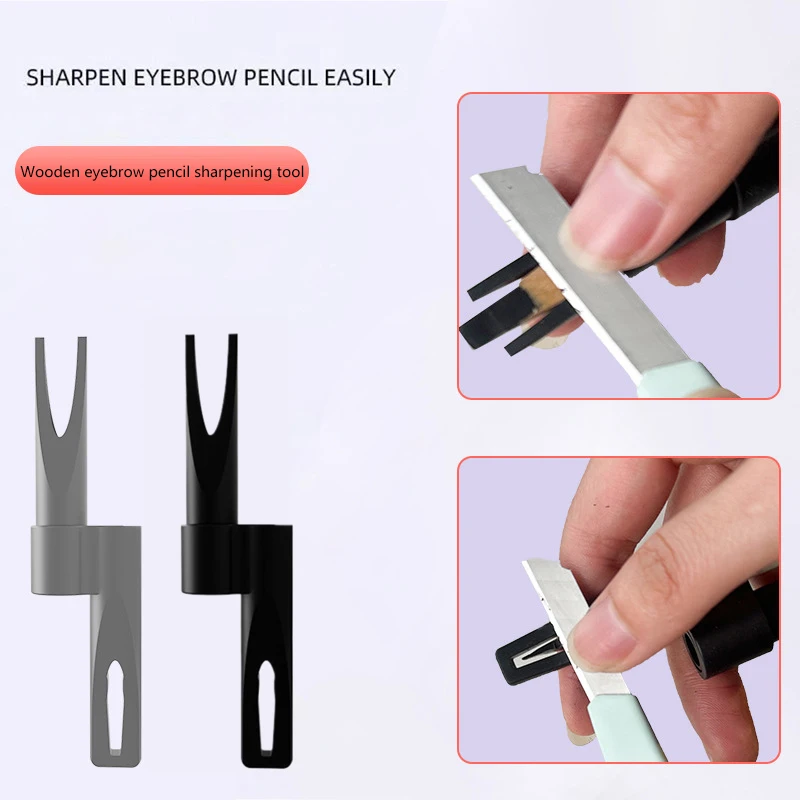 Eyebrow Pencil Sharpener Tool Duckbill Thread Sharpener Tip Thin Tool For Semi-Permanent Eyebrow Makeup Profiler Pen Aid