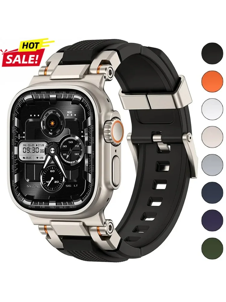 2026 Heren Sport TPU-band voor Apple Watch Band Ultra 3/2 49 mm 46 mm 45 mm 44 mm 42 mm Siliconen armband Iwatch-serie 11 10 9 8 7 6 - afbeelding 2