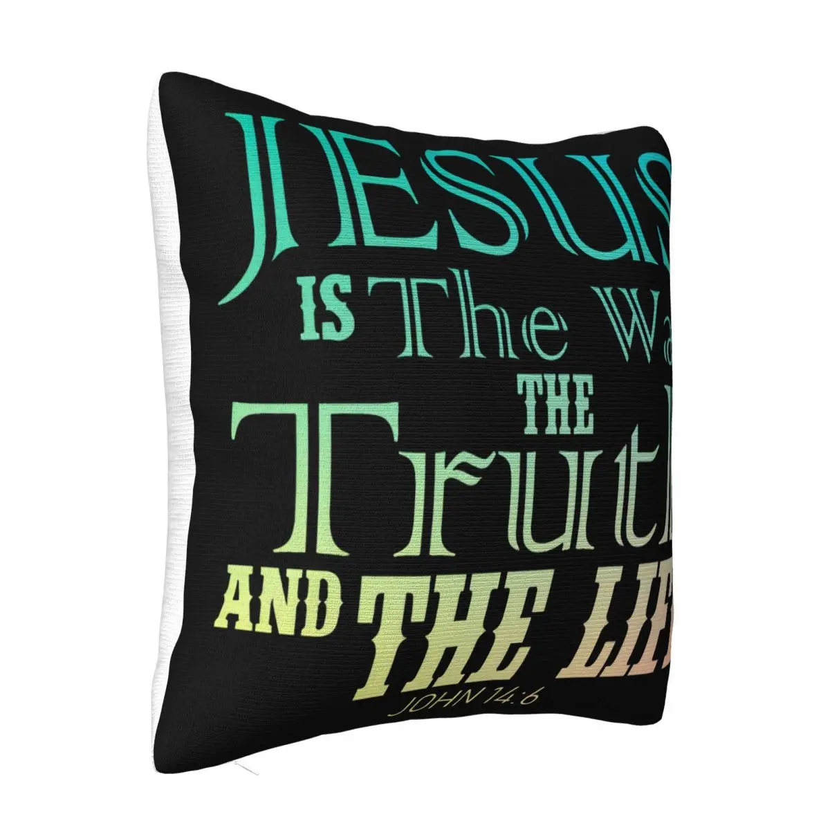 Jesus Is The Way The Truth And The Life Religious Christian Mens Pop Mens Family Pillow Case