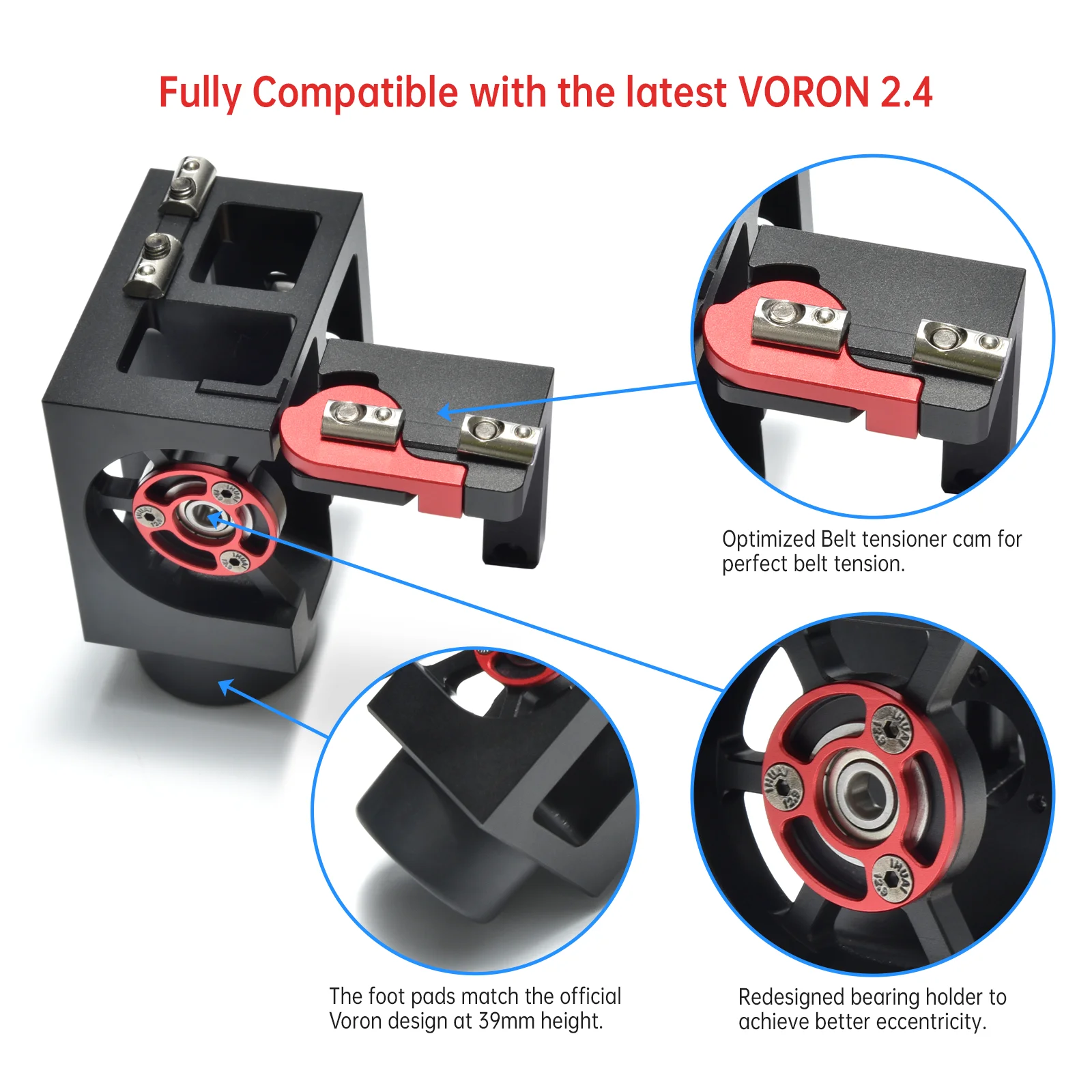 Chaoticlab Voron 2.4 CNC Parts Kit Full Upgrade Aluminum Alloy Frame CNC Kit for 3D Printer All Metal Full Parts DIY 3D Printer