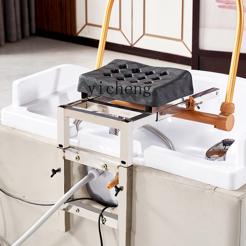 HSN removable hair treatment shampoo basin with water circulation fumigation traditional heating beauty salon constant