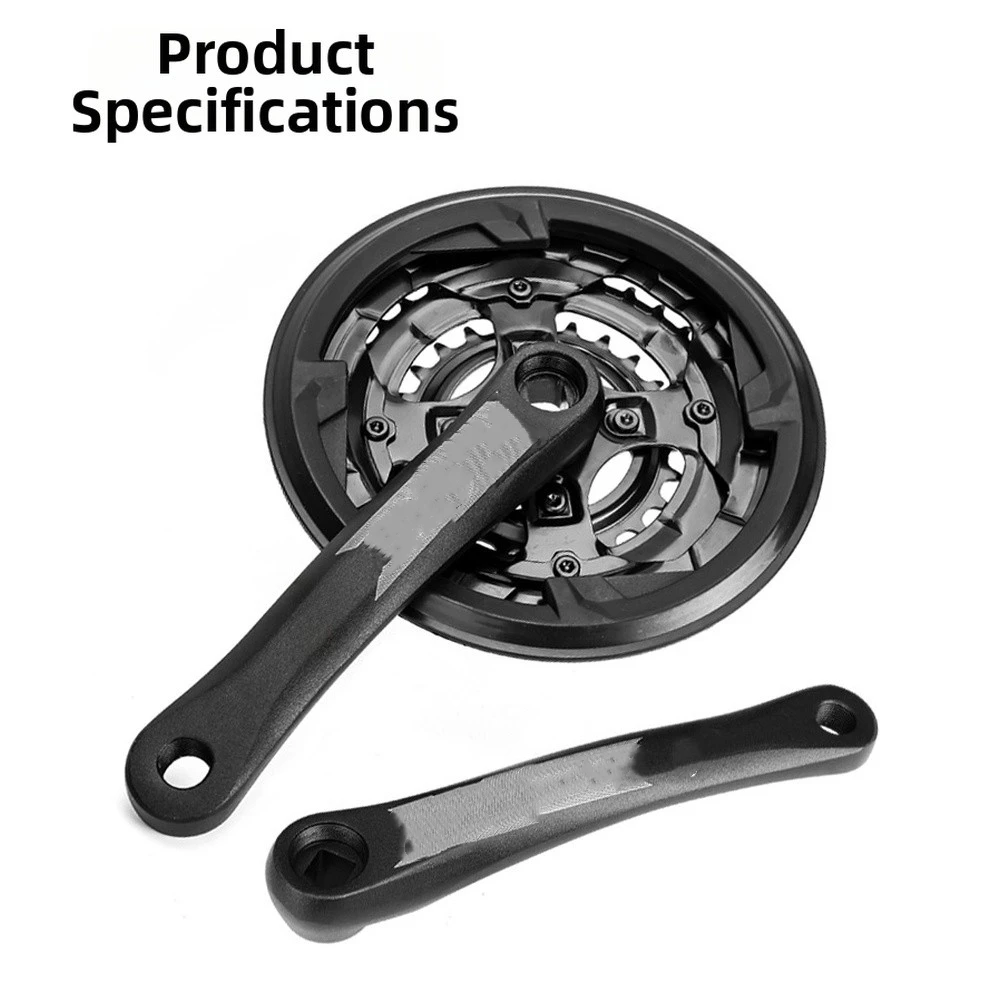 

42T Square Taper Crankset Aluminum Alloy Chainring Black Gear Crank Set For Mountain Road Bike Cycling Components Parts