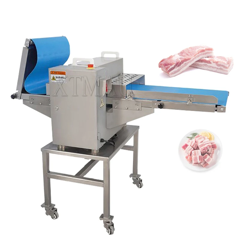 Electric Stainless Steel Meat Cutting Machine Micro Frozen Meat Chicken Duck Fish Rib Cutting Machine Meat Slicing Machine