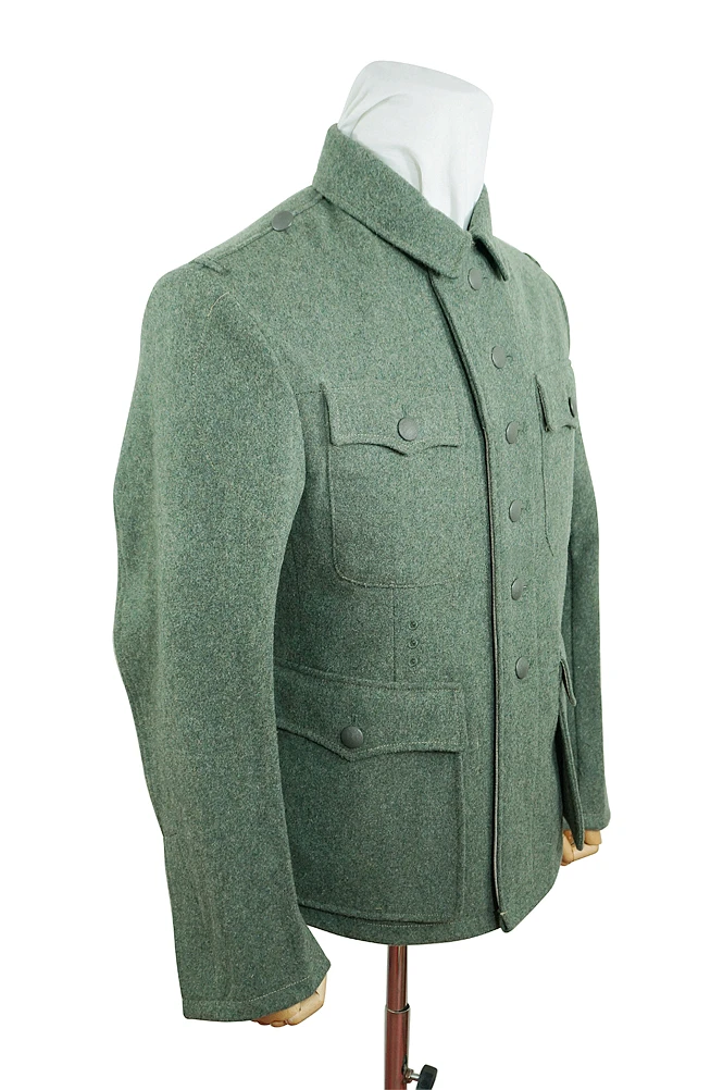 GUWA-094 WWII German M42 Heer EM field grey wool tunic Feldbluse