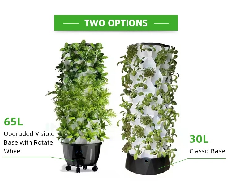 8/12 ชั้นผัก Hydroponics Tower Soilless ในร่มกลางแจ้งขนาดเล็กอุปกรณ์ปลูกแนวตั้ง Grow ชลประทาน Farming System