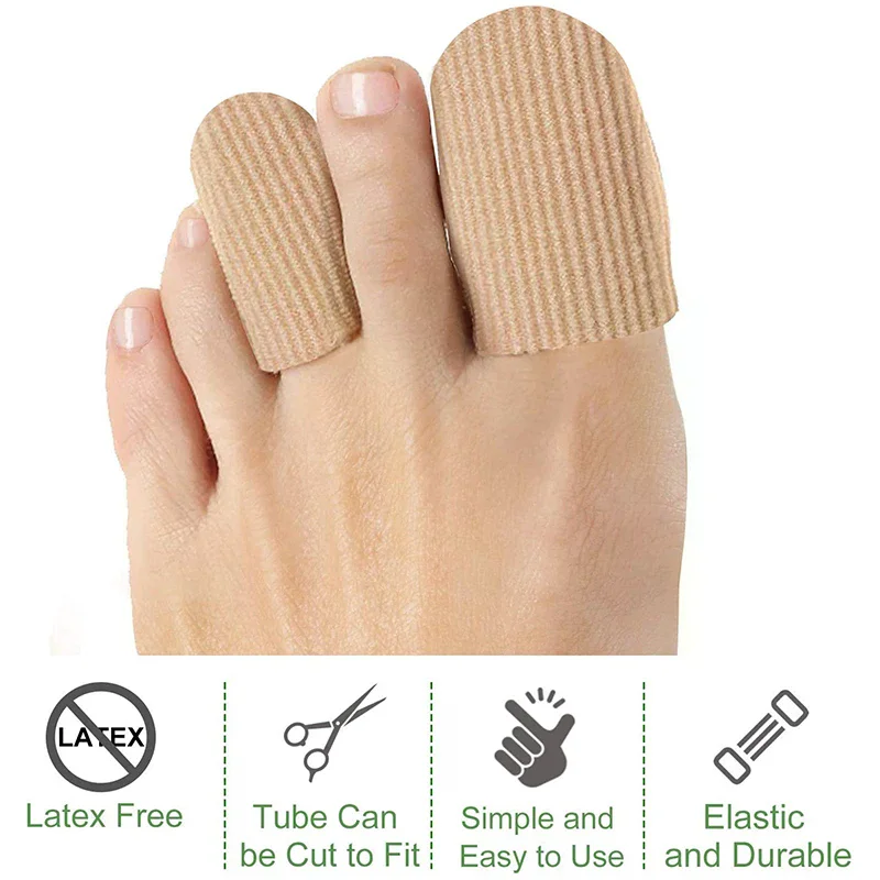 

1pcs Bunions Corns Foot Pain Relief Orthotics Fabric Silicone Toe Tube Cover Protector Finger Toes Separators Hallux Valgus