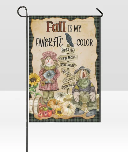 Fall TFarm Scarecrow Pumpkin Welcome Home Flag Outdoor Decor Autumn 12 x 18 ZZO EEZ