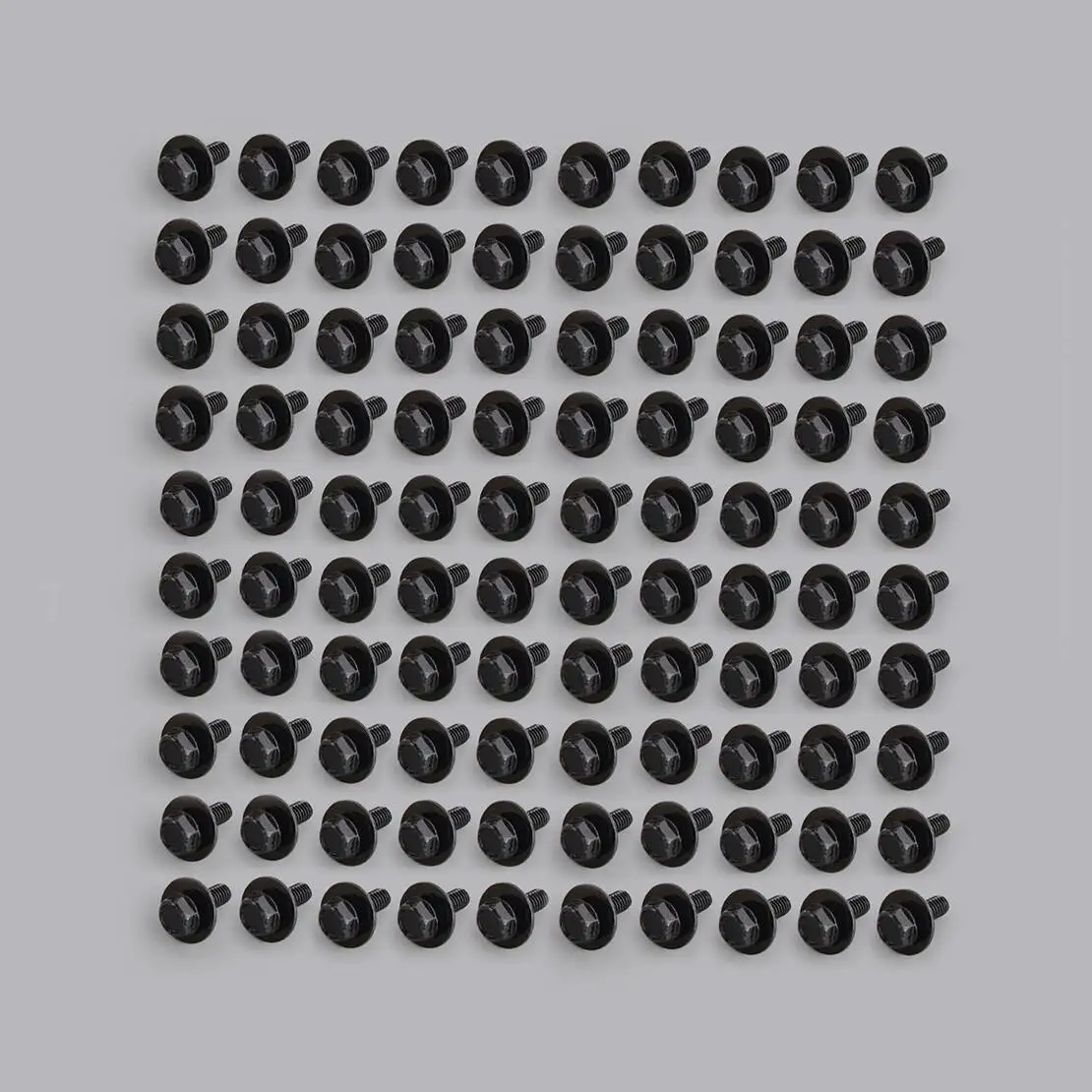 

100 шт. универсальных автомобильных болтов-винтов M6-1.0 x 16 мм для крепления капота, крыльев, бампера, черные