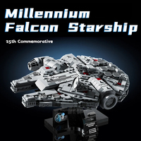 Space Wars Series Millennium Falcon Starship Building Blocks 75375 Model Bricks Toys Kids for Christmas and Birthday Gifts