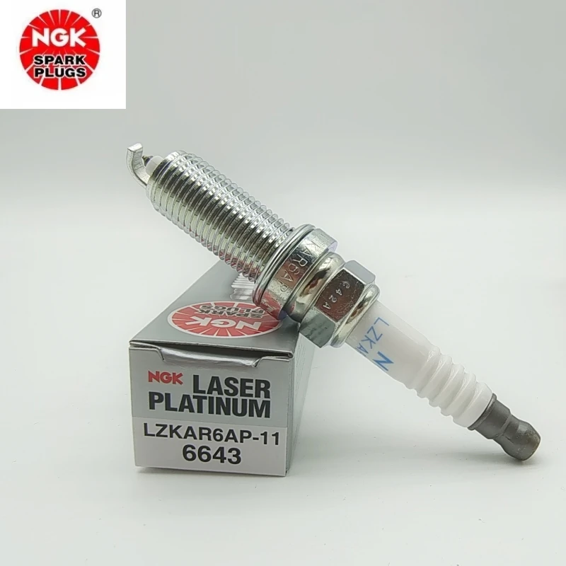 4Pcs Original NGK LZKAR6AP-11 6643 Platinum Spark Plugs For Nissan