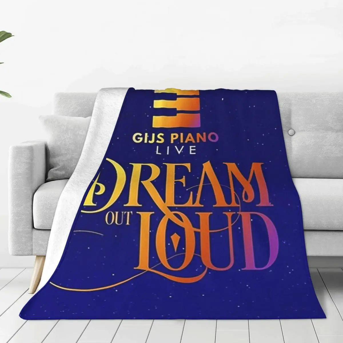 Dream Out Loud,Gijs Piano Live Blanket Flannel Super Soft Sofa Throw Blankets For Couch Bedding Outdoor Throws Bedspread Quilt