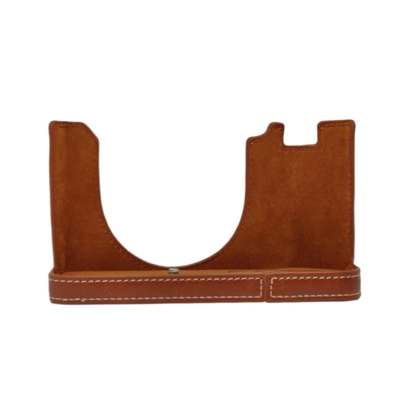 NonRemovable Leather Bottom Case For GFX100RF Allowing Direct Battery Charging And Seamless Tripods Compatibility