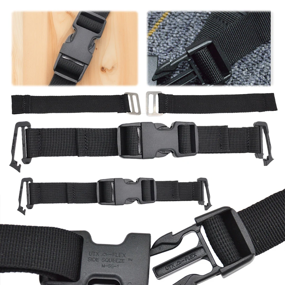 Backmount Fixed Strap Diving Backplate Strap Wear Resistant Scuba Diving Webbing BCD Sidemount Buckle for Underwater Equipment