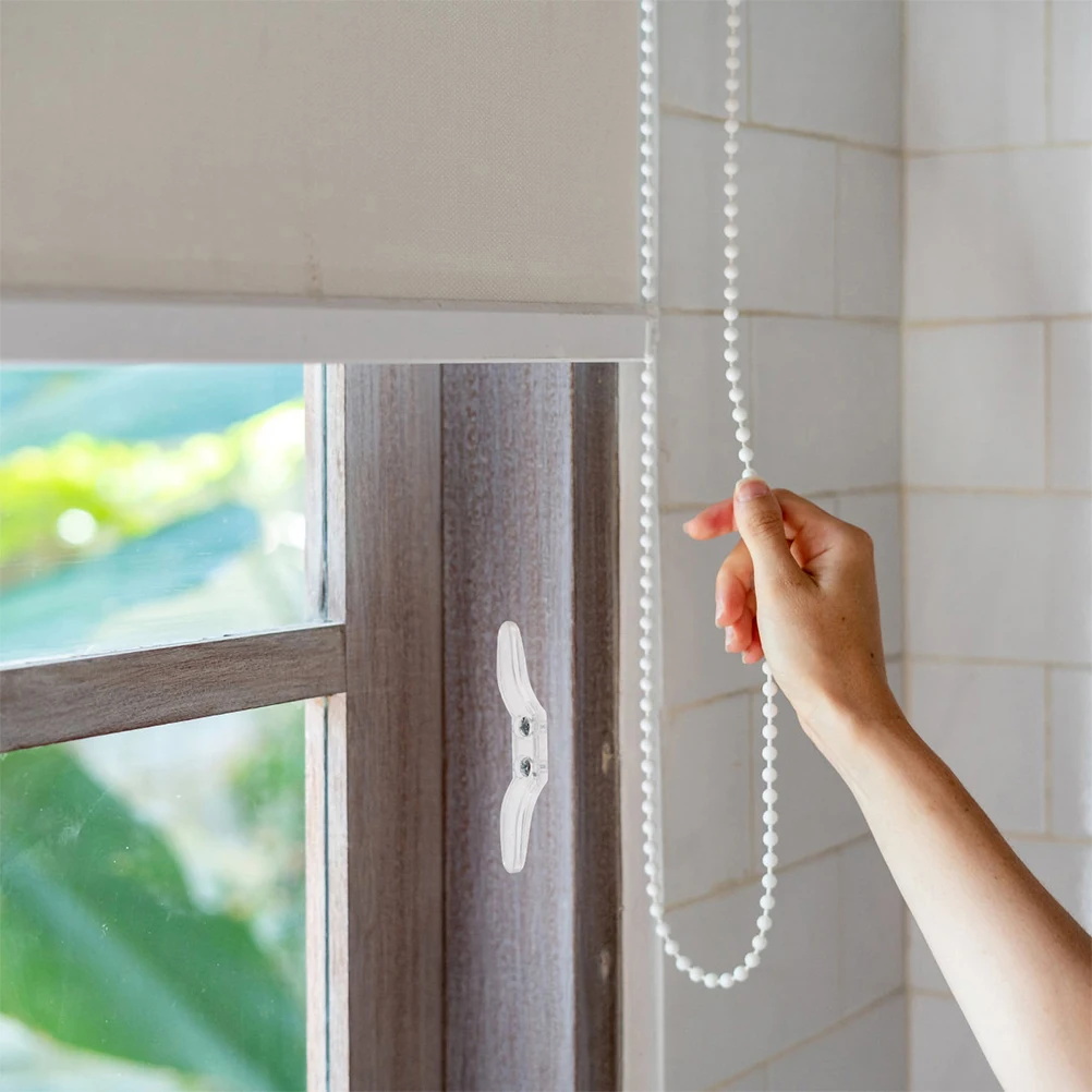 

6pcs Blind Cord Cleats Plastic Transparent Safety Rope Cleats for Window Blinds Curtain Accessories Wall Mounted Cord