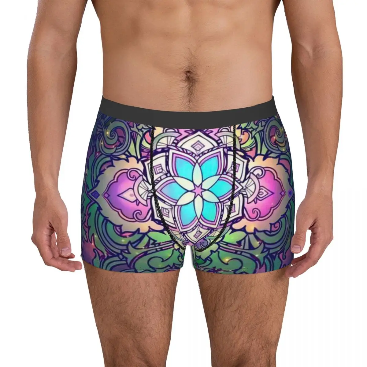 

Mandala Underpants Breathbale Panties Male Underwear Print Shorts Boxer Briefs